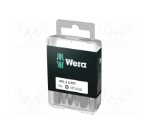 Tools set: screwdriver bits; plastic box; Pozidriv®; PZ2; 10pcs. | WERA.05072404001 | 05072404001