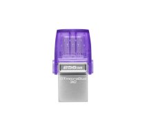 Kingston DataTraveler microDuo 3C 256GB USB Type-A + USB Type-C USB Zibatmiņa | DTDUO3CG3/256GB | 740617328110 | SGKINC256DUO3C3