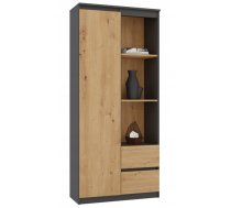 Topeshop RS-80 BILY ANTHRACITE/OAK ARTISAN biroja grāmatu skapis (M-MP-R-BIL-RS-80-ANTA) | M-MP-R-BIL-RS-80-ANTA | 5904507205386 | RGATOHDRE0108