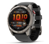 Garmin fēnix 8 Pro 3.56 cm (1.4") AMOLED 51 mm Digital 454 x 454 pixels Touchscreen Graphite, Titanium Wi-Fi GPS (satellite) | 010-03199-11 | 753759351007 | SIAGARZEG0406