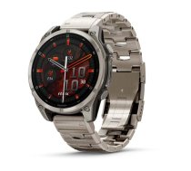 Garmin Fenix 8 3.56 cm (1.4") AMOLED 47 mm Digital 454 x 454 pixels Touchscreen Titanium Wi-Fi GPS (satellite) | 010-02904-40 | 753759338138 | SIAGARZEG0407
