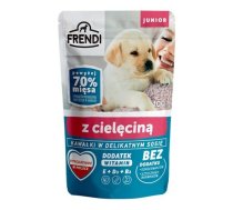 FRENDI Junior Pieces in a delicate sauce with veal - Wet dog food - 100 g | DLPFNDKAM0001 | 5904316130077 | DLPFNDKAM0001