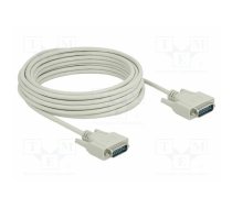Cable; D-Sub 15pin plug,both sides; Len: 10m; beige; Øcable: 6mm | DELOCK-85979 | 85979