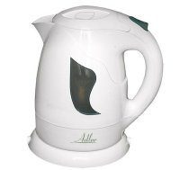 Adler AD 08 Standard kettle Plastic White 850 W 1 L 360 degrees rotational base | AD 08 w | 5907468860083