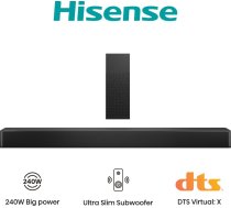Hisense Soundbar System | HS2100 | USB port | AUX in | Bluetooth | HS2100 | 6942147497937