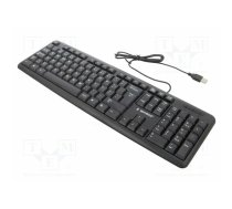Keyboard; black; USB A; wired,PT layout; 1.5m | KB-U-103-PT | KB-U-103-PT