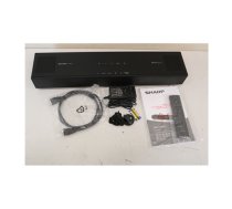 SALE OUT. | Sharp | 2.0.2 Compact Dolby Atmos Soundbar | HT-SB700 | 140 W | DEMO | Bluetooth | Black | Wireless connection | HT-SB700SO | 2000001383346
