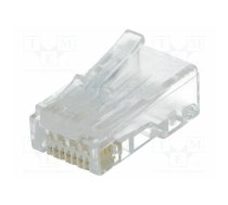 Connector: RJ45; plug; PIN: 8; Cat 6; 8p8c; for cable; IDC,crimped | RJ45W-CAT6U | RJ45W-CAT6U