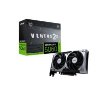 MSI GeForce RTX 5060 8G VENTUS 2X OC Grafiskā Karte GDDR7 | RTX 5060 8G VENTUS 2X OC | 4711377344272 | VGAMISNVDM262