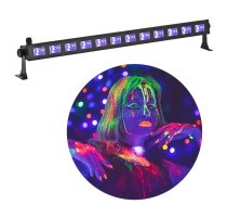 LIGHT4ME LED BAR 12 UV + BALTA profesionāla gaismas dekorācija 12x3W (5907780148050) | 5907780148050 | 5907780148050 | WLONONWCRDPAD