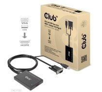 CLUB3D VGA and USB Type-A to HDMI Adapter with Pigtail M/F 0.6m/1.97ft 28AWG | 500717 | 8719214472214 | WLONONWCRPNZF