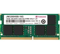 Transcend JetRam JM3200HSB-16G memory module 16 GB DDR4 260-pin SO-DIMM | 308903 | 0760557848370 | WLONONWCRPODM