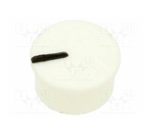 Cap; plastic; push-in; white; Indicator: black line | CL177903A