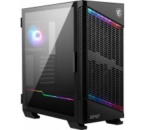 MSI MPG VELOX 100P AIRFLOW Mid Tower Gaming Computer Case 'Black, 3x 120mm Fan + 1x 120mm ARGB Fan, ARGB light strip, USB Type-C, 1x Tempered Glass, Center, E-ATX, ATX, mATX, mini-ITX' | 306-7G18P25-809 | 4719072829292 | OBUMISOBU0022