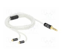 Adapter; Jack 4.4mm 5pin plug,MMCX male x2; 1.2m; white; 26AWG | DELOCK-85846 | 85846
