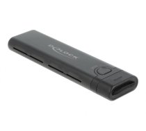 DeLOCK External USB Type-C Combo Enclosure for M.2 NVMe PCIe or SATA SSD - tool free | 2104227 | 4043619426355 | WLONONWCRPUEN
