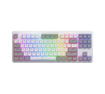 HATOR Rockfall 3 TKL Wireless, white, QMK/VIA, OMA profile white-black keycaps Keyboard - linear mechanical hotswap switches - US - ANSI Layout | 29052 | 8721325182333 | WLONONWCRSEZ2