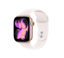 Apple Watch Series 11 GPS 42mm Rose Gold Aluminium Case with Light Blush Sport Band - M/L | MEU44ZR/A | 0195950631586 | WLONONWCRSRFY
