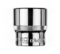 Socket: 6-angles; socket spanner; HEX 20mm; 3/8" | NEO-08-180 | 08-180
