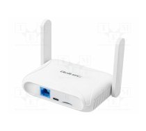 Router; micro SIM,RJ45 socket,USB C socket; USB 2.0; white; 6 | QOLTEC-56980 | 56980