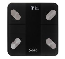 Adler | Smart Bathroom Scale | AD 8186b | Maximum weight (capacity) 180 kg | Accuracy 100 g | Body Mass Index (BMI) measuring | Black | AD 8186b | 5905575903440