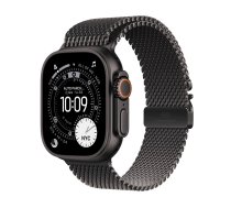 Apple Watch Ultra 3 GPS + Cellular 49mm Black Titanium Case with Black Titanium Milanese Loop - Large | 569770 | 0195950611007 | WLONONWCRPSFO