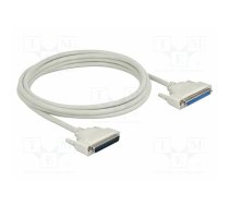 Cable; D-Sub 37pin socket,D-Sub 37pin plug; Len: 3m; beige | DELOCK-86884 | 86884