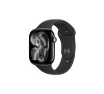 Apple Watch Series 11 GPS + Cellular 46mm Jet Black Aluminium Case with Black Sport Band - S/M | Apple | MFC24ET/A | 195950475630