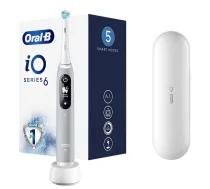 Oral-B | Toothbrush | iO Series 6 | Rechargeable | For adults | Number of brush heads included 1 | Number of teeth brushing modes 5 | Grey Opal | iO6 Grey Opal | 4210201381686
