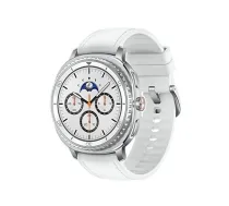 Samsung Galaxy Watch 8 Classic 3.3 cm (1.3") AMOLED 46 mm Digital 438 x 438 pixels Touchscreen 4G Silver Wi-Fi GPS (satellite) | SM-L505FZWAEUE | 8806097480006 | WLONONWCROKT5
