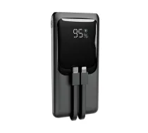 Enerģijas krātuve Gembird 20W 10000mAh 20W PD 18W QC 3.0 Integrated Cables | PB10-PD20-LCD-01 | 8716309136716 | LADGEMPOW0009
