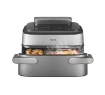 Philips 5000 series NA565/02 fryer Double 9.5 L Stand-alone 2750 W Hot air fryer Black, Silver, Stai | NA565/02 | 8720389077661