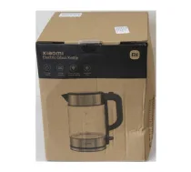 SALE OUT. Xiaomi Electric Glass Kettle EU | Xiaomi | Electric Glass Kettle EU | Electric | 2200 W | 1.7 L | Glass | 360° rotational base | Black/Stainless Steel | DAMAGED PACKAGING | BHR7423EUSO | 2000001299029