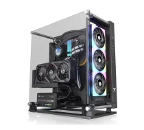 PC korpuss THERMALTAKE Core P3 TG Pro Midi Tower Melns — ATX/EATX, rūdīts stikls, GPU līdz 45 cm, CPU dzesētājs 18 cm | CA-1G4-00M1WN-09 | 4713227534901 | OBUTHEOBU0188