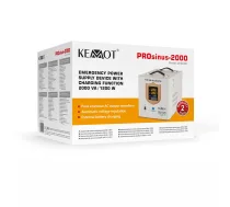 KEMOT PROsinus-2000 emergency power supply unit – a pure sine wave inverter with a 12V charging function, 230V, 2000VA/1200W | URZ3407 | 5901890019002 | ZSIKMTUPS0012