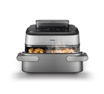 Philips 5000 series NA565/02 fryer Double 9.5 L Stand-alone 2750 W Hot air fryer Black, Silver, Stainless steel | NA565/02 | 8720389077661 | AGDPHIFRY0069