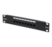 Patch panel 10 "8 ports, Cat5e, U / UTP, 1U, black (complete) | AKASS91508U  | 4016032241430 | DN-91508U