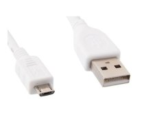 Kabelis Gembird USB Male - MicroUSB Male 1m White | CCP-MUSB2-AMBM-W-1M  | 8716309082297