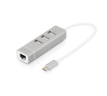 Hub 3-port USB3.0 Type C Power Supply aluminum | NUASSUS3P000005  | 4016032385998 | DA-70253