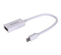 Savio CL-57 video cable adapter 0.2 m Mini DisplayPort HDMI Type A (Standard) White | cl-57  | 5901986040507 | AKCSAVADA0015