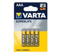 Baterijas Varta AAA SuperLife Zinc Carbon 4 Pack | ALVA034BLC  | 4008496676187