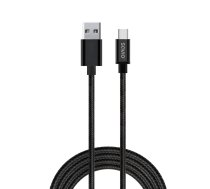 Savio CL-129 USB cable 2 m USB 2.0 USB A USB C Black | CL-129 | 5901986044628 | KBASAVUSB0008