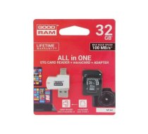 Goodram MicroSD 32GB All in one class 10 UHS I + Card reader | M1A4-0320R12  | 5908267930274 | PAMGORSDG0147