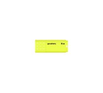 Goodram UME2 USB 2.0 8GB Yellow | UME2-0080Y0R11  | 5908267935644 | PAMGORFLD0395