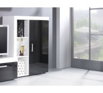 Cama bookcase SAMBA white/black gloss | SAMBA 3 BI/CZ  | 5903815003530 | RGACMMDRE0049