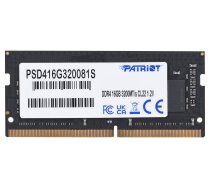 Operatyvinė atmintis Patriot Signature 16GB DDR4 3200MHz SO-DIMM | PSD416G320081S | 814914027301 | 169973