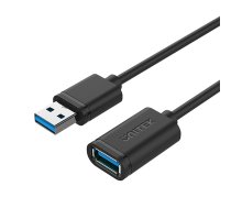 UNITEK Y-C458GBK USB cable USB 3.2 Gen 1 (3.1 Gen 1) 1.5 m USB A Black | Y-C458GBK  | 4894160026392 | KBAUTKUSB0007