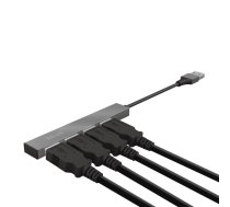 USB Centrmezgls Trust Halyx Aluminium 4-Port Mini USB Hub | 23786  | 8713439237863 | 23786