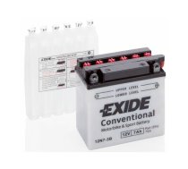 Startera akumulatoru baterija EXIDE "Conventional MC" 7Ah 75A 12V (EX-4560) | EX-4560  | 12N7-3B