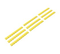 A kit of cable labels; Marking: A,B,C; 4mm; yellow; push-in | GOOBAY-72517  | 72517
